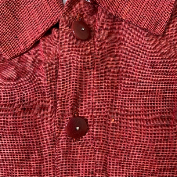 Flax Vintage Oversized Linen Button Up - Picture 8 of 13